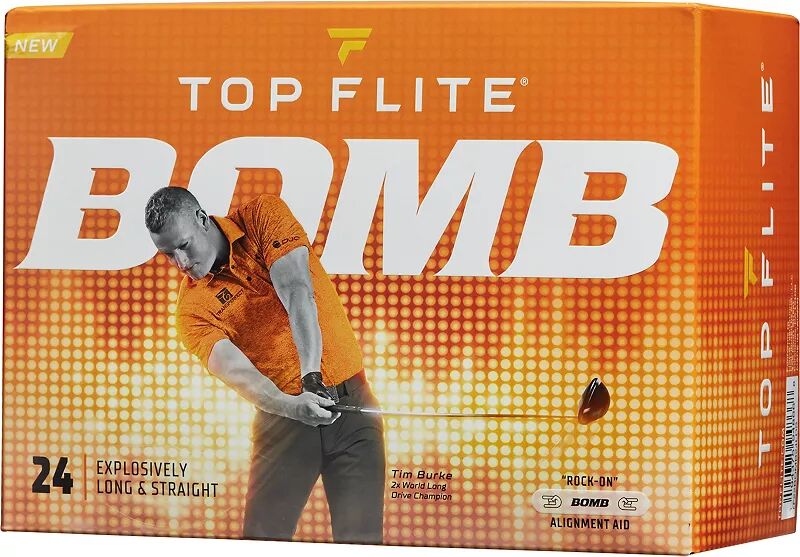 

Мячи для гольфа Top Flite 2022 BOMB Long Drive — 24 шт., белый