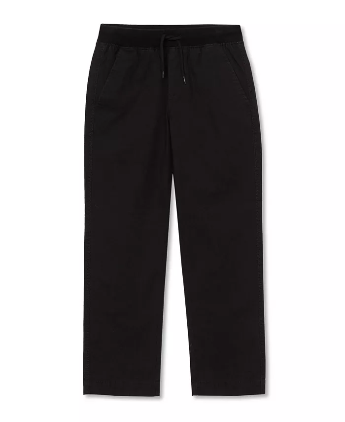 

Мальчиковые тянущиеся брюки на резинке с уплотнением на коленях Lands' End, черный