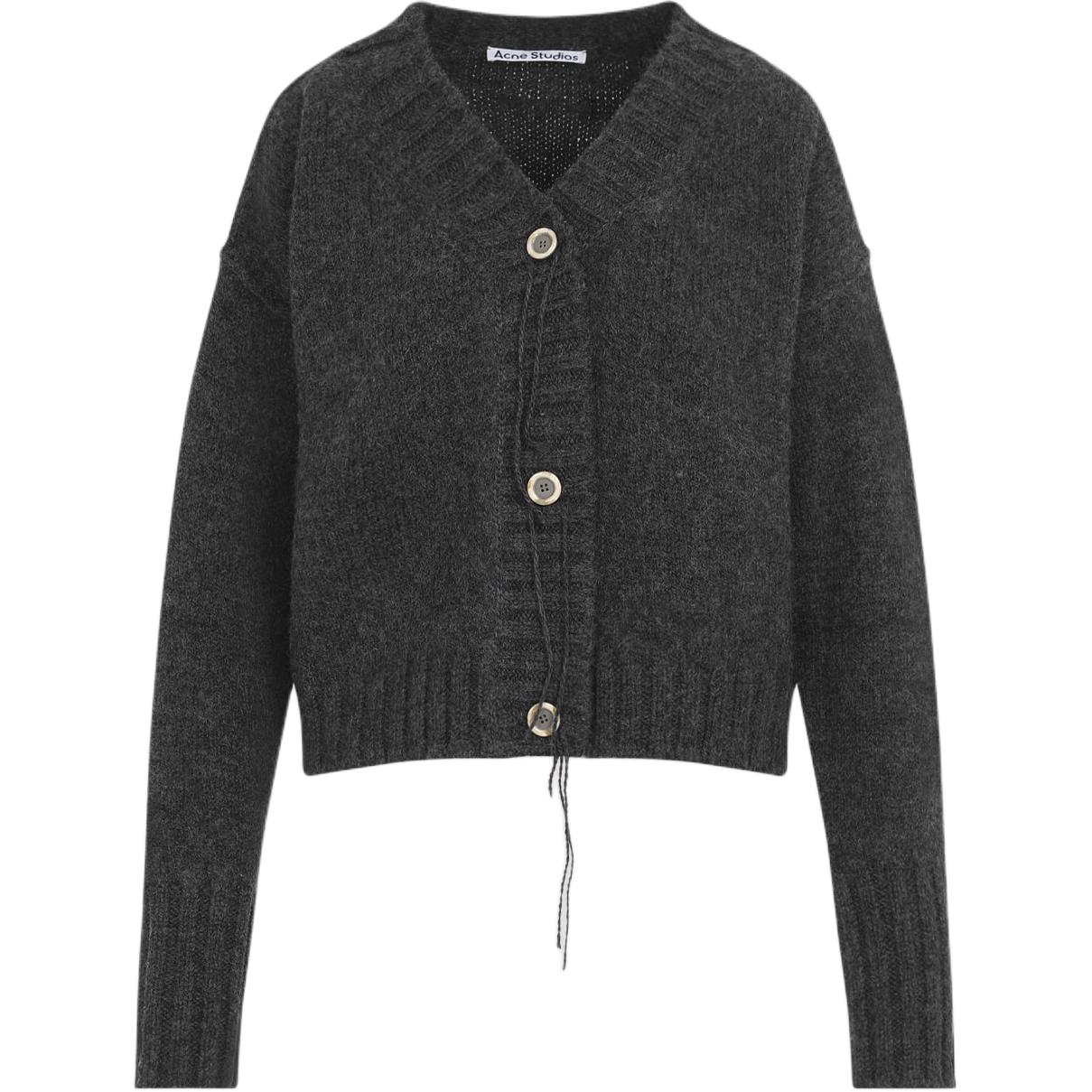 

Вязаный кардиган Acne Studios, темно-серый