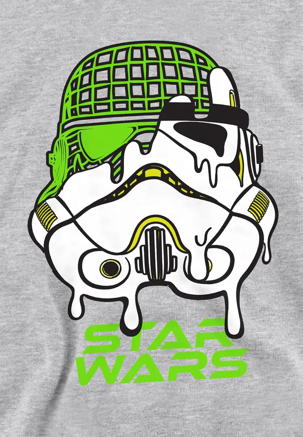 Детский худи Disney Star Wars Neon Stormtrooper, серый — фото 2