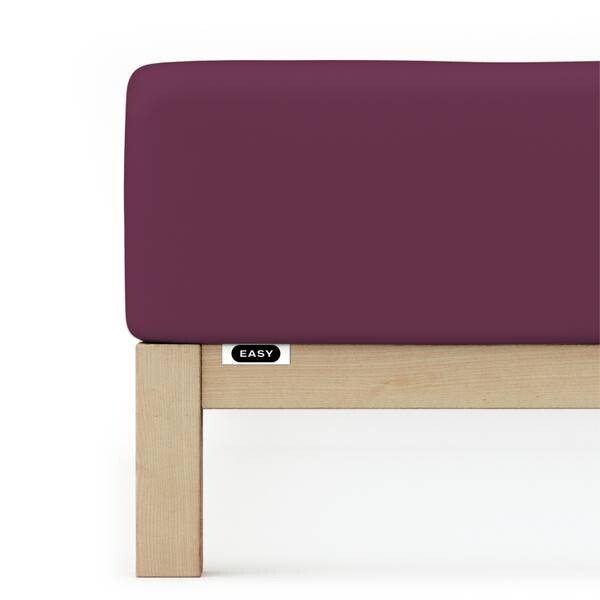 

Простыня schlafgut Jersey Elasthan, 120x40x220 см цвет purple deep
