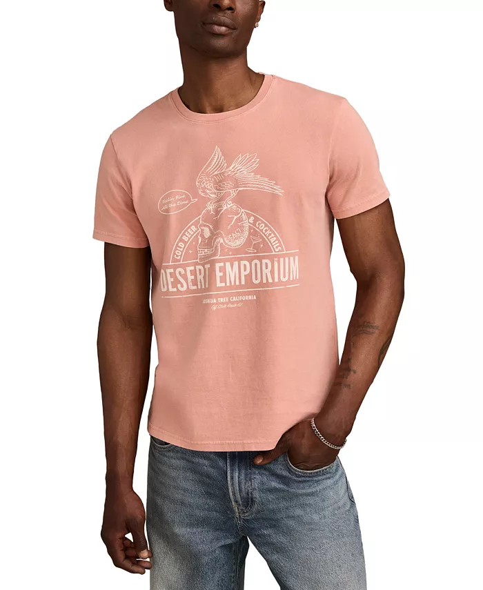 

Мужская графическая футболка с коротким рукавом Desert Emporium Lucky Brand, розовый