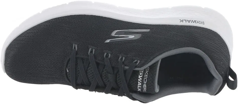 Кроссовки Skechers Go Walk Flex - Quota для мужчин, 2-Black Fabric Grey Trim — фото 3