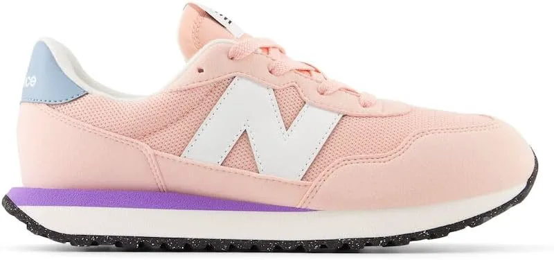 Кроссовки New Balance Kids 237 V1 на шнуровке, розовый/фиолетовый — фото 3