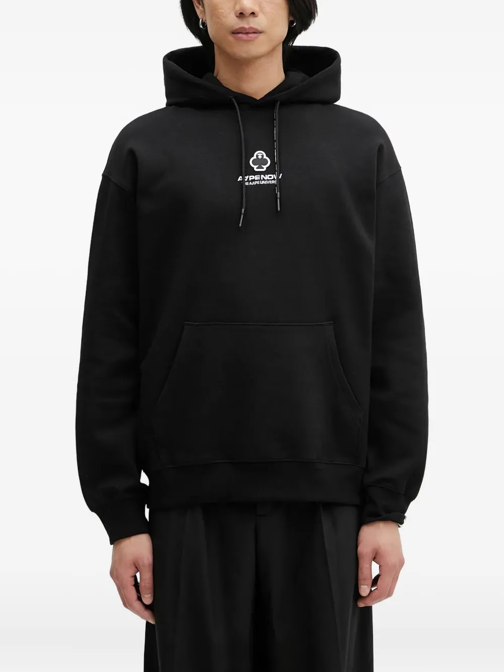 

Худи с логотипом AAPE BY *A BATHING APE, черный