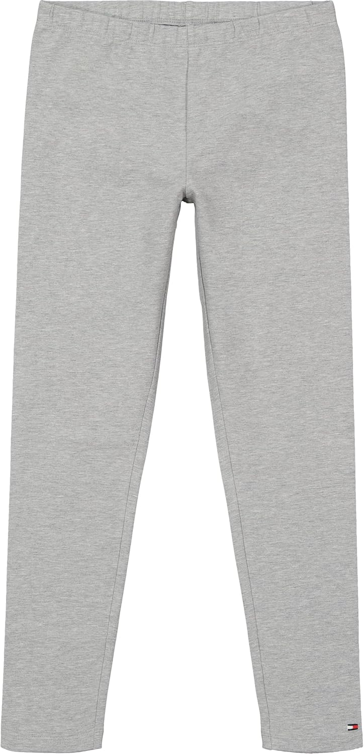 

Леггинсы Tommy Hilfiger Baby-Girls из эластичного джерси, брюки полной длины с классической отделкой логотипом, Grey Heather B10