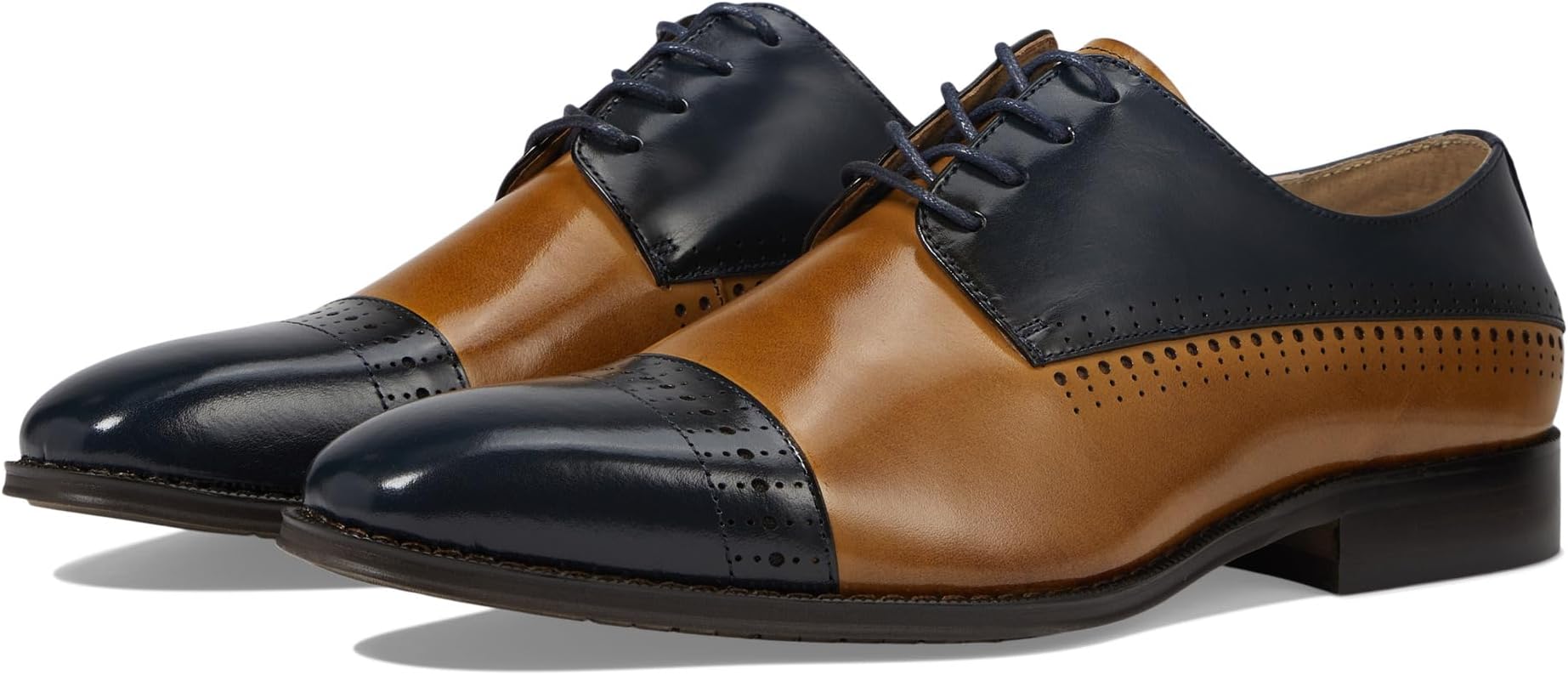 

Оксфорды Cabot Cap Toe Oxford Stacy Adams, цвет Navy Multi