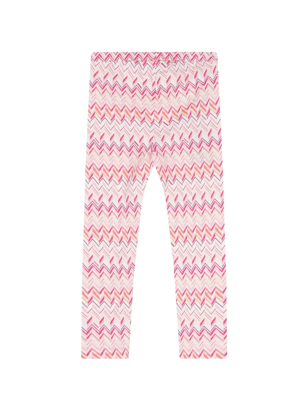 Леггинсы с шевронным узором Missoni Kids, розовый — фото 2