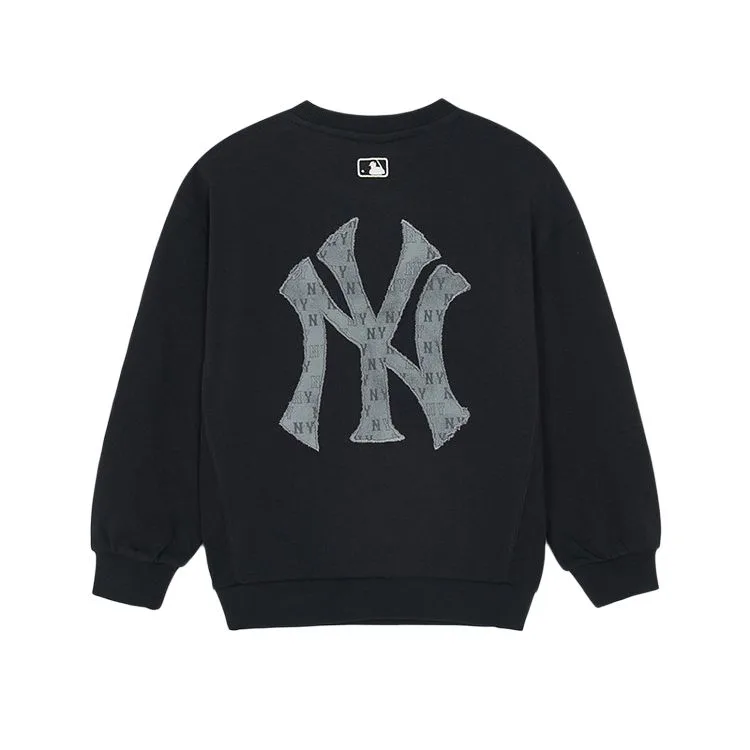 Свитшот с круглым вырезом MLB KIDS, черный — фото 3
