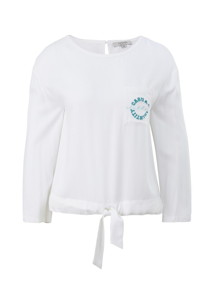 

Блузка с коротким рукавом comma casual identity Blouse, белый