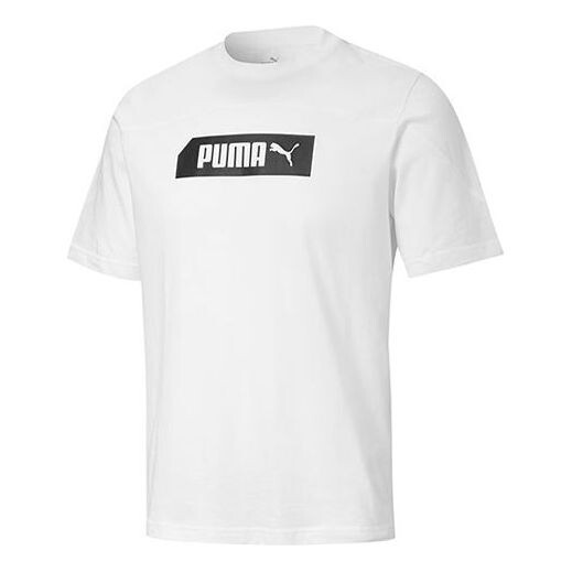 

Футболка alphabet logo printing round neck short sleeve white Puma, белый