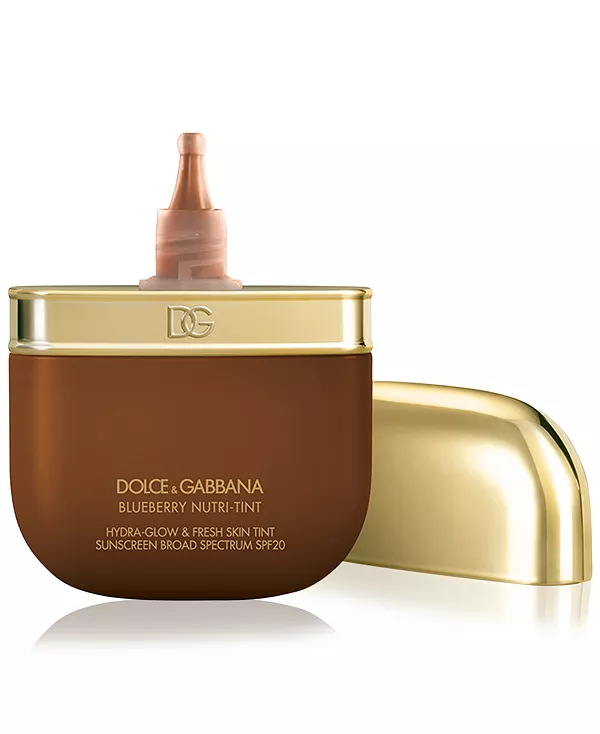Черничный питательный тональный крем spf 20, 1 унция. Dolce&Gabbana, 35w deep - bronze warm undertones — фото 2