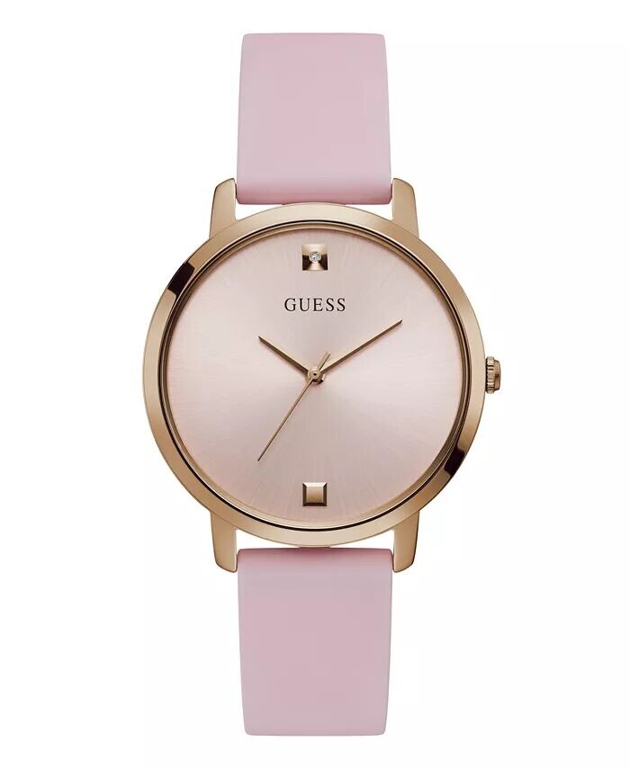

Женские аналоговые розовые силиконовые часы 40 мм GUESS, розовый