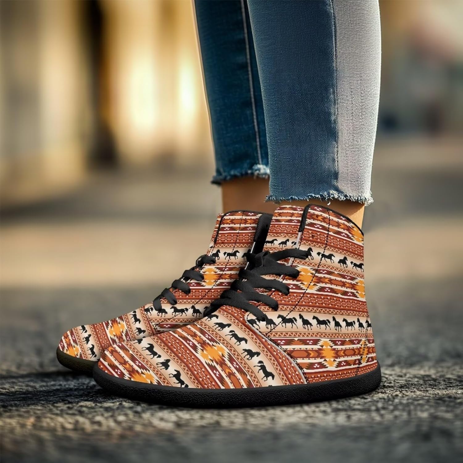 Кроссовки Binienty High Top Barefoot для женщин и мужчин, модные с нулевым перепадом, водонепроницаемые походные ботинки из ПУ-кожи, коричневый — фото 3