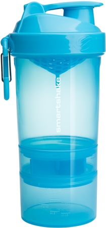 

Спортивный шейкер + контейнер Smartshake Original2GO, Neon Blue 600 ml