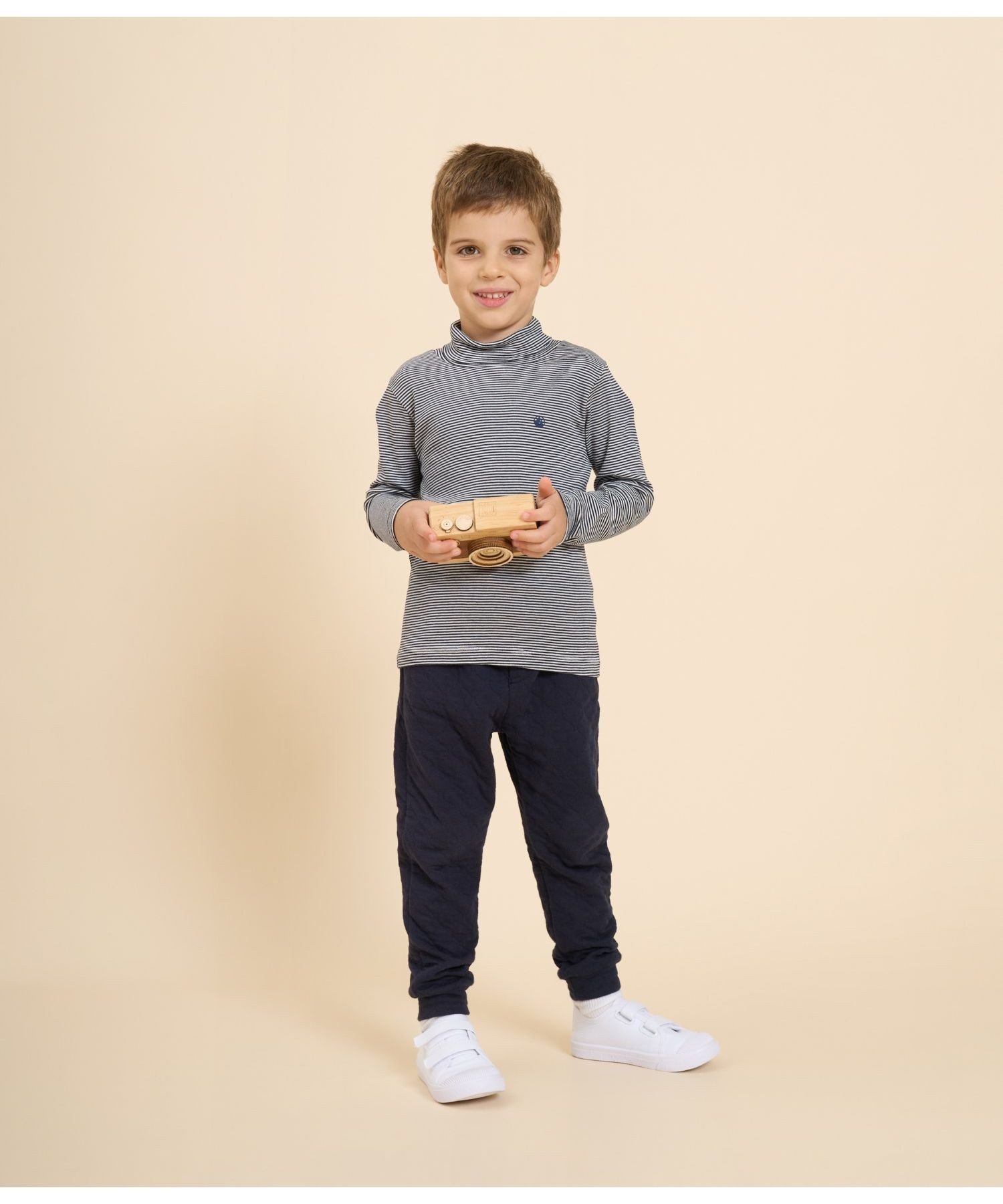 Водолазка с длинными рукавами PETIT BATEAU, Navy/Off-White
