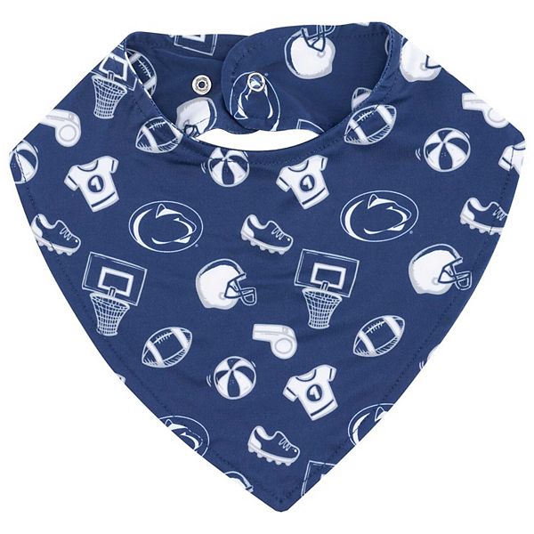 

Детский слюнявчик Navy Penn State Nittany Lions All Over Print Zoozatz