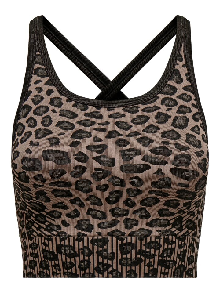 

Топ Only Play Sport BH Top mit Kreuzträger Racerback Oberteil, коричневый