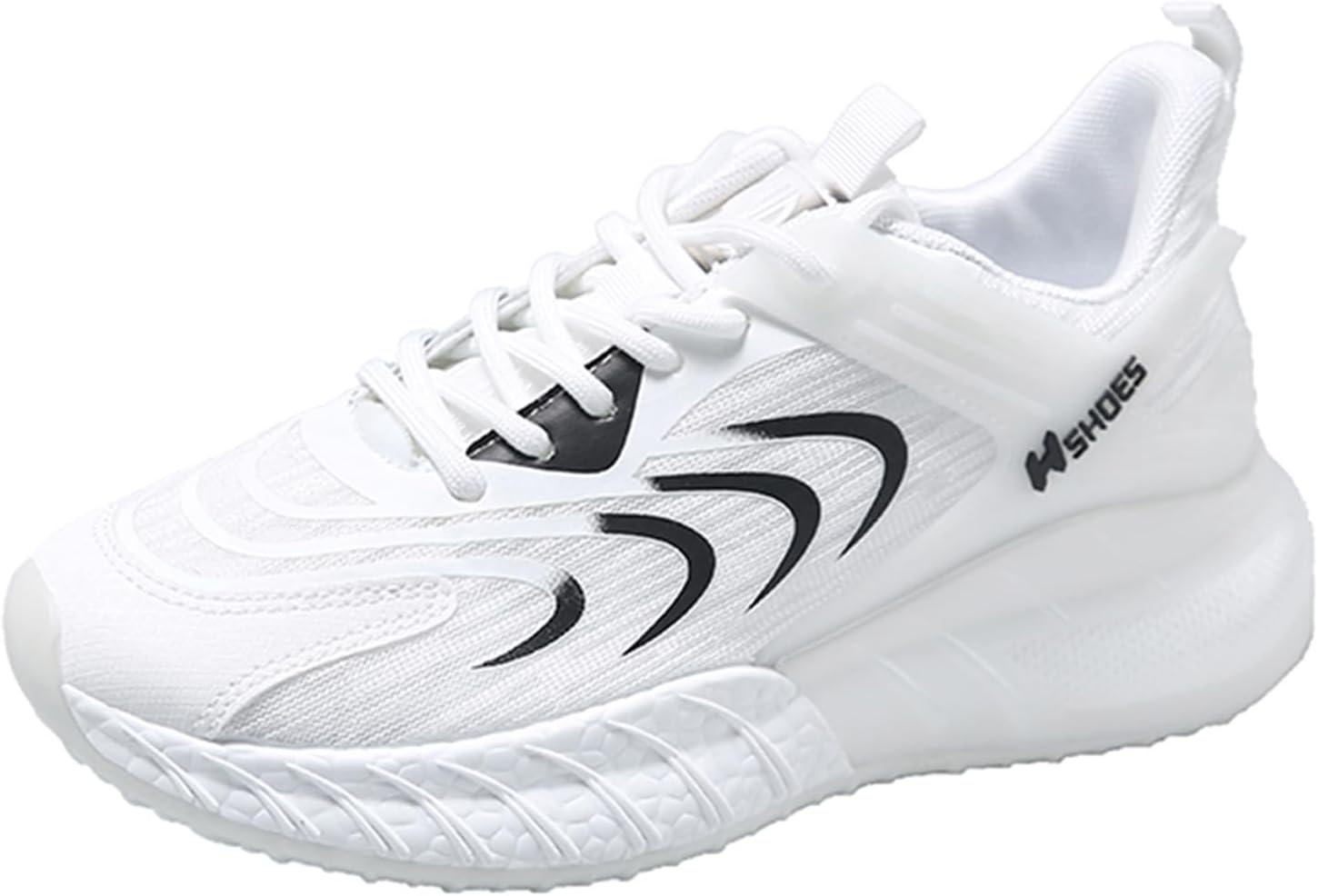 

Мужские кроссовки для бега, тенниса и повседневной ходьбы с амортизацией, спортивные обувь для мужчин Spwagym, белый