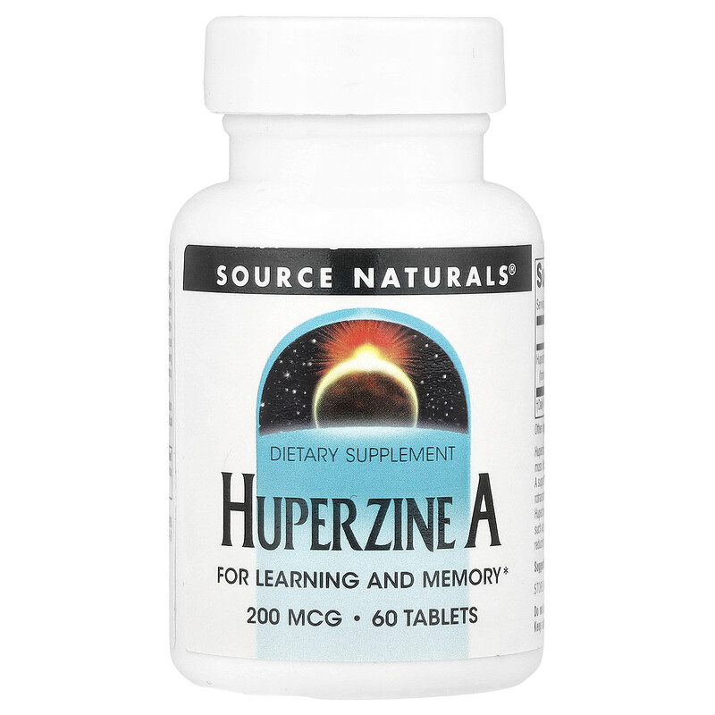 

Source Naturals, Гуперзин А, 200 мкг, 60 таблеток
