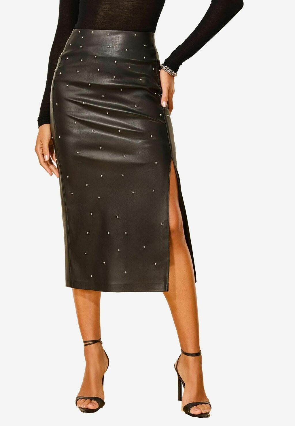 

Юбка-карандаш STUDDED MIDI Lipsy, черный