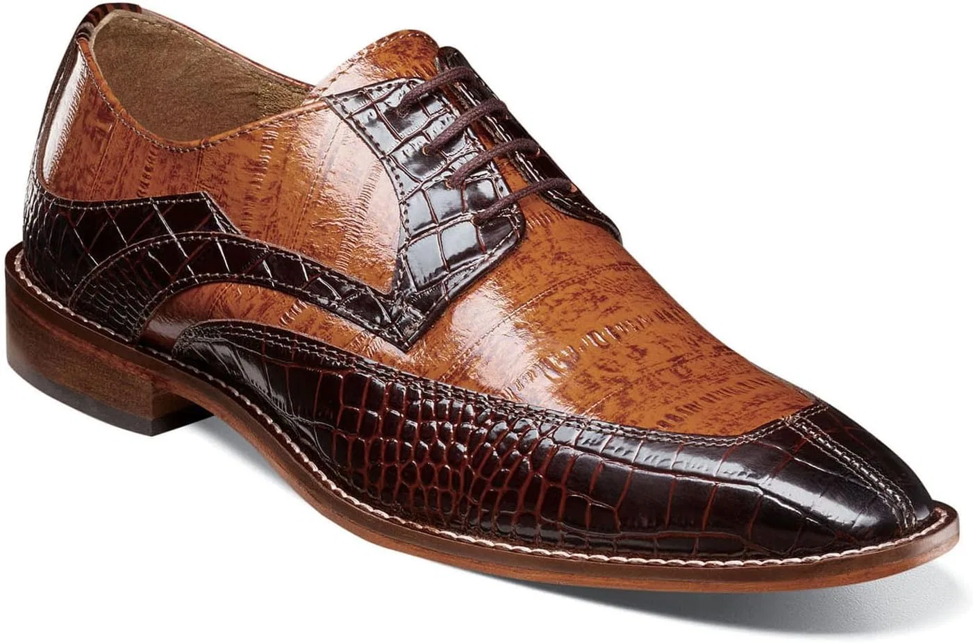 Мужские оксфорды Stacy Adams Trubiano Moc Toe, Brown Multi — фото 2