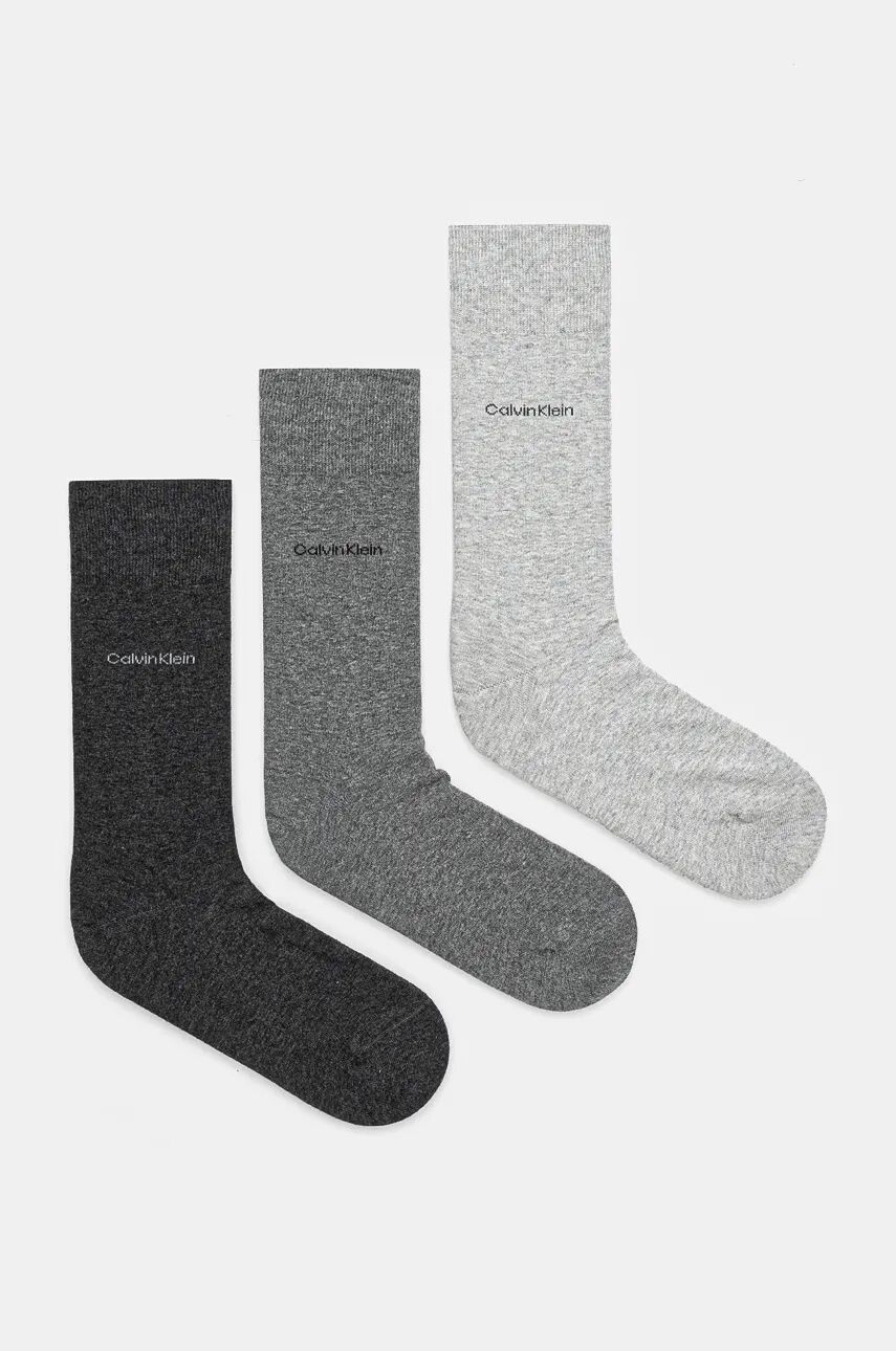 

Носки Calvin Klein, 3 пары, серый