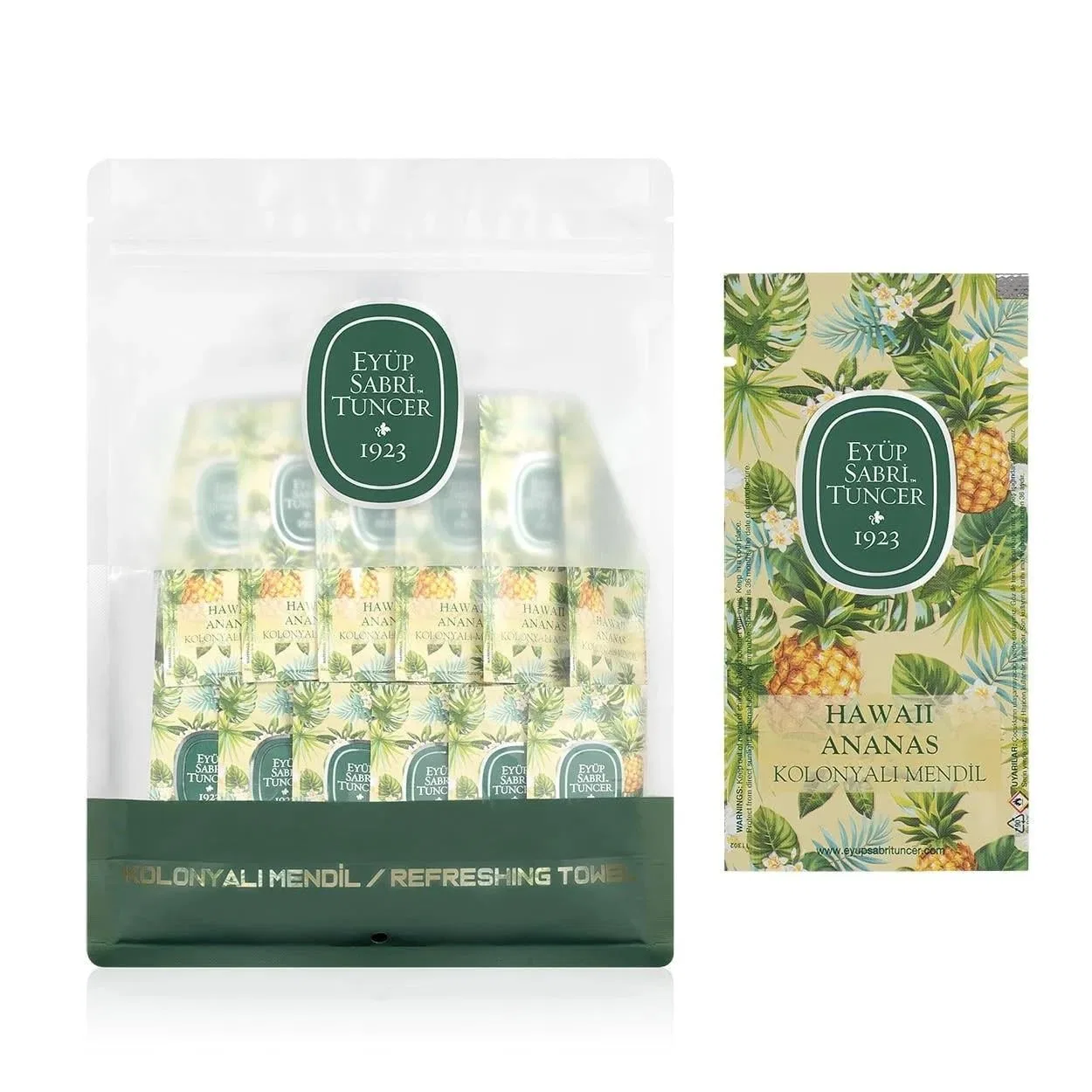 Набор для ухода за руками EYÜP SABRİ TUNCER Hawaiian Pineapple: мыло-пена 500 мл + салфетки 150 шт. Eyüp Sabri Tuncer — фото 3