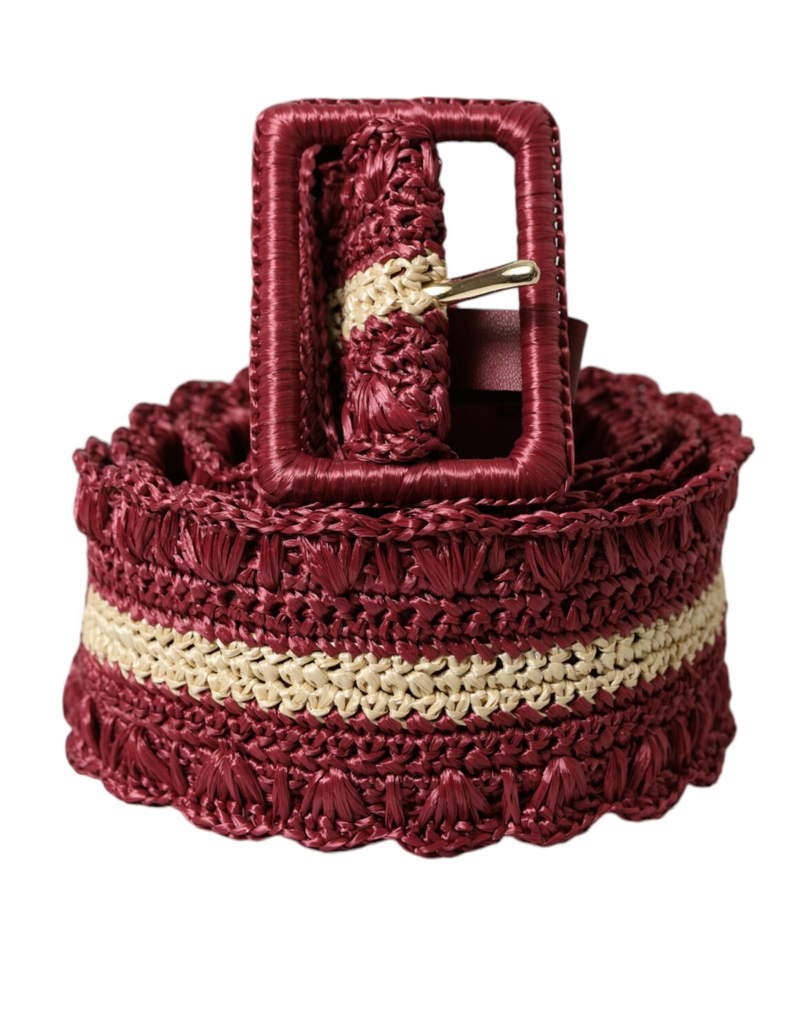 

Поясной ремень Maroon Elegance Canvas Dolce & Gabbana, бордовый