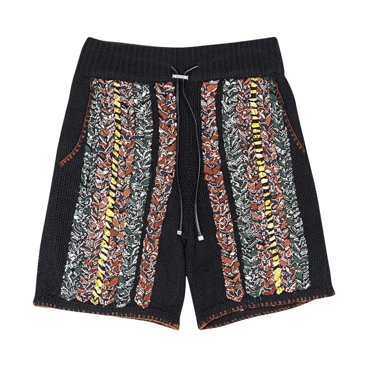 

Шорты Amiri Braided Bandana Shorts Black, черный