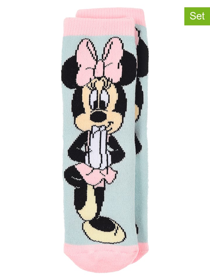 

Disney Minnie Mouse Комплект из 2 пар: носки светло-голубого/розового цвета