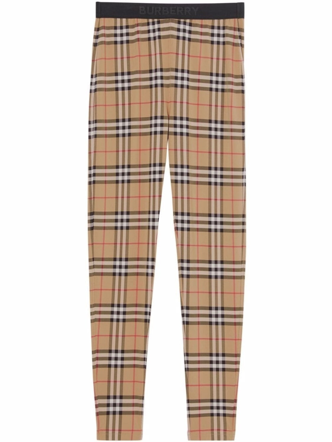 

Burberry легинсы в клетку Vintage Check, коричневый