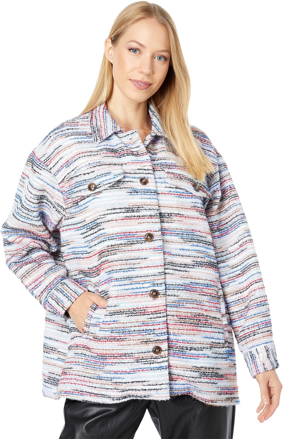 

Куртка BCBGeneration Knit Tweed Long Jacket U1UX5J10, разноцветный