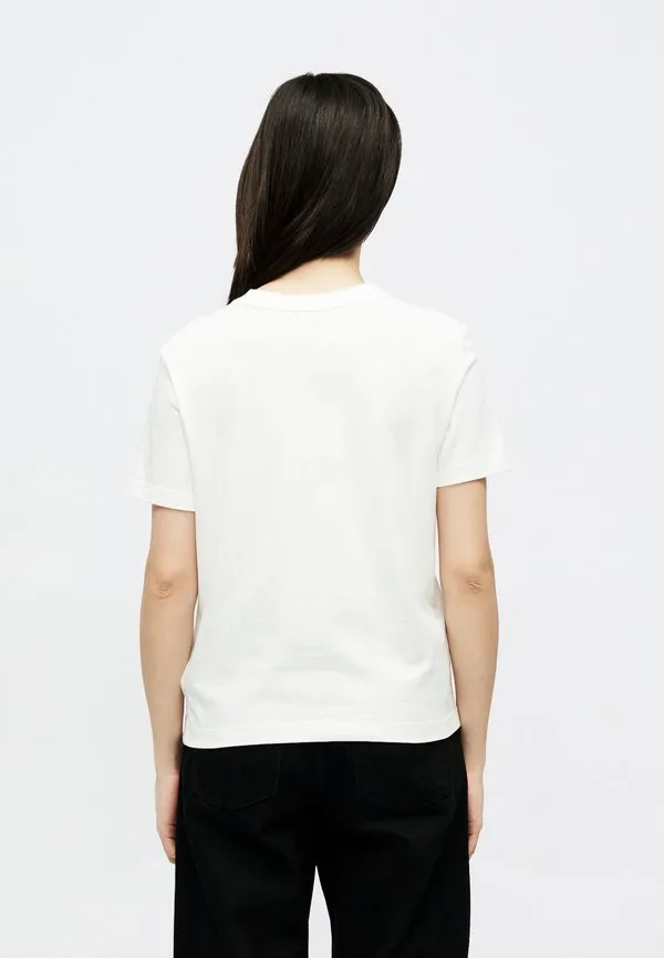 Классическая футболка с логотипом, базовая футболка Calvin Klein, White — фото 4