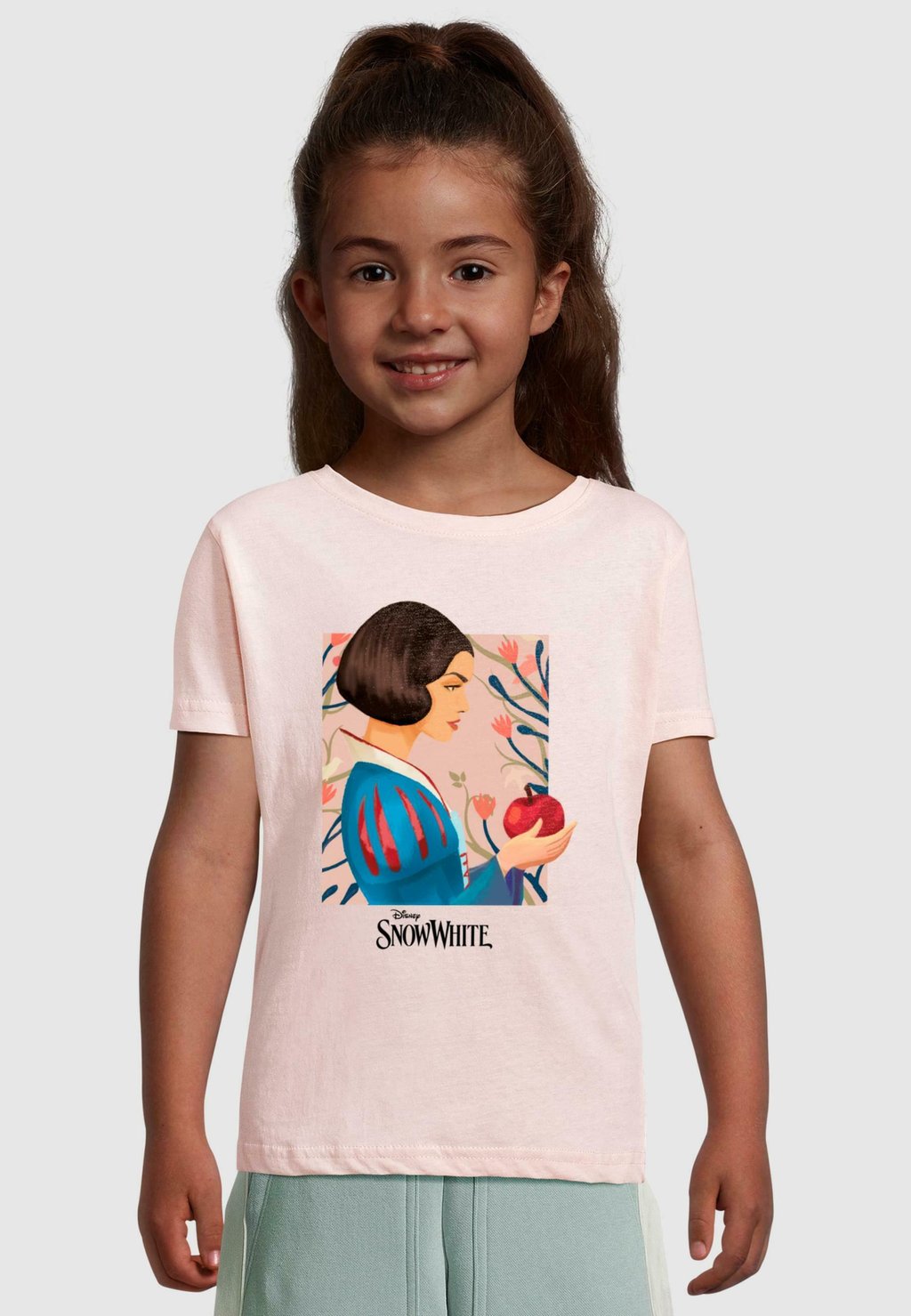 

Футболка с принтом SNOW WHITE - APPLE AND FLOWERS SHORT SLEEVE TEE ABSOLUTE CULT, фуксия