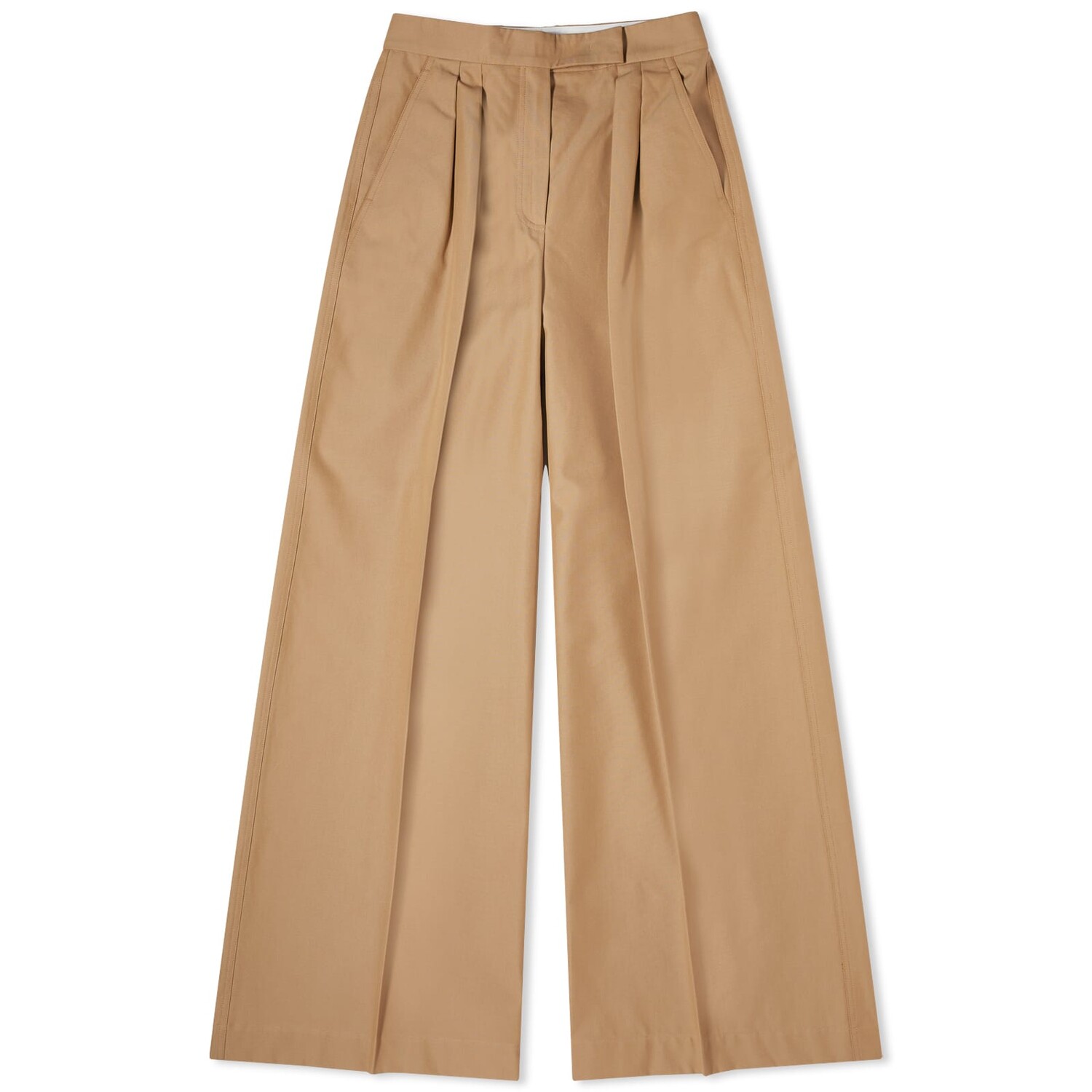 

Широкие брюки Max Mara Corte Cargo Trousers, коричневый