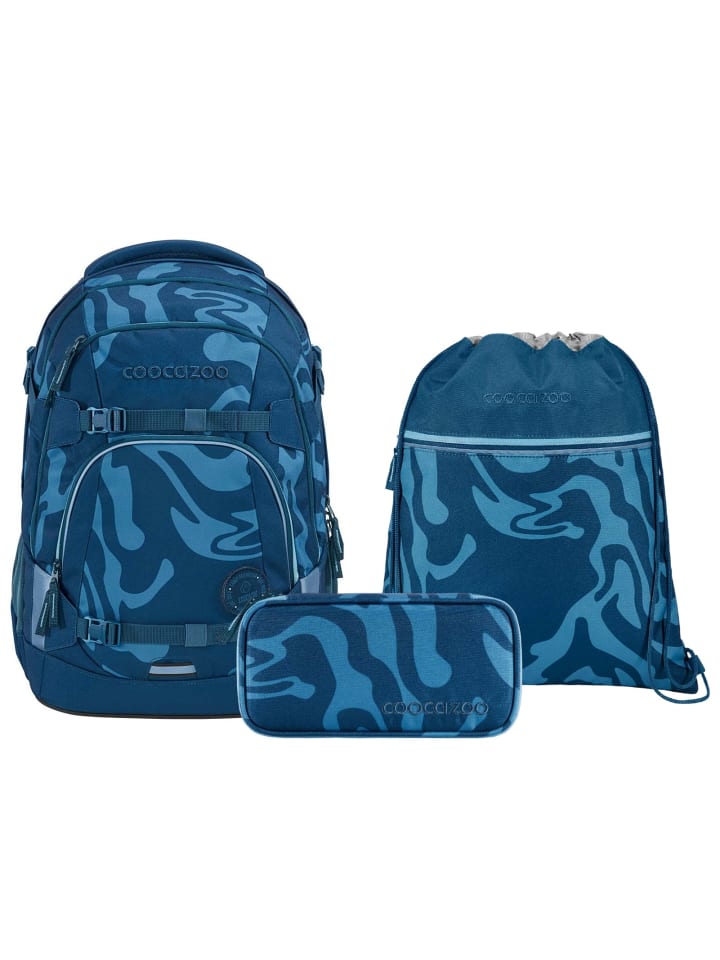 

Coocazoo Набор школьных рюкзаков MATE Breaking Waves, синий, 3 предмета