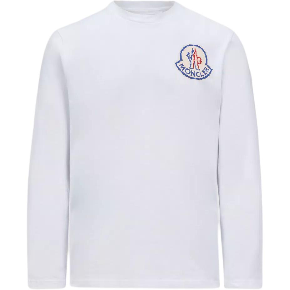 

Moncler Футболка мужская белая с круглым вырезом