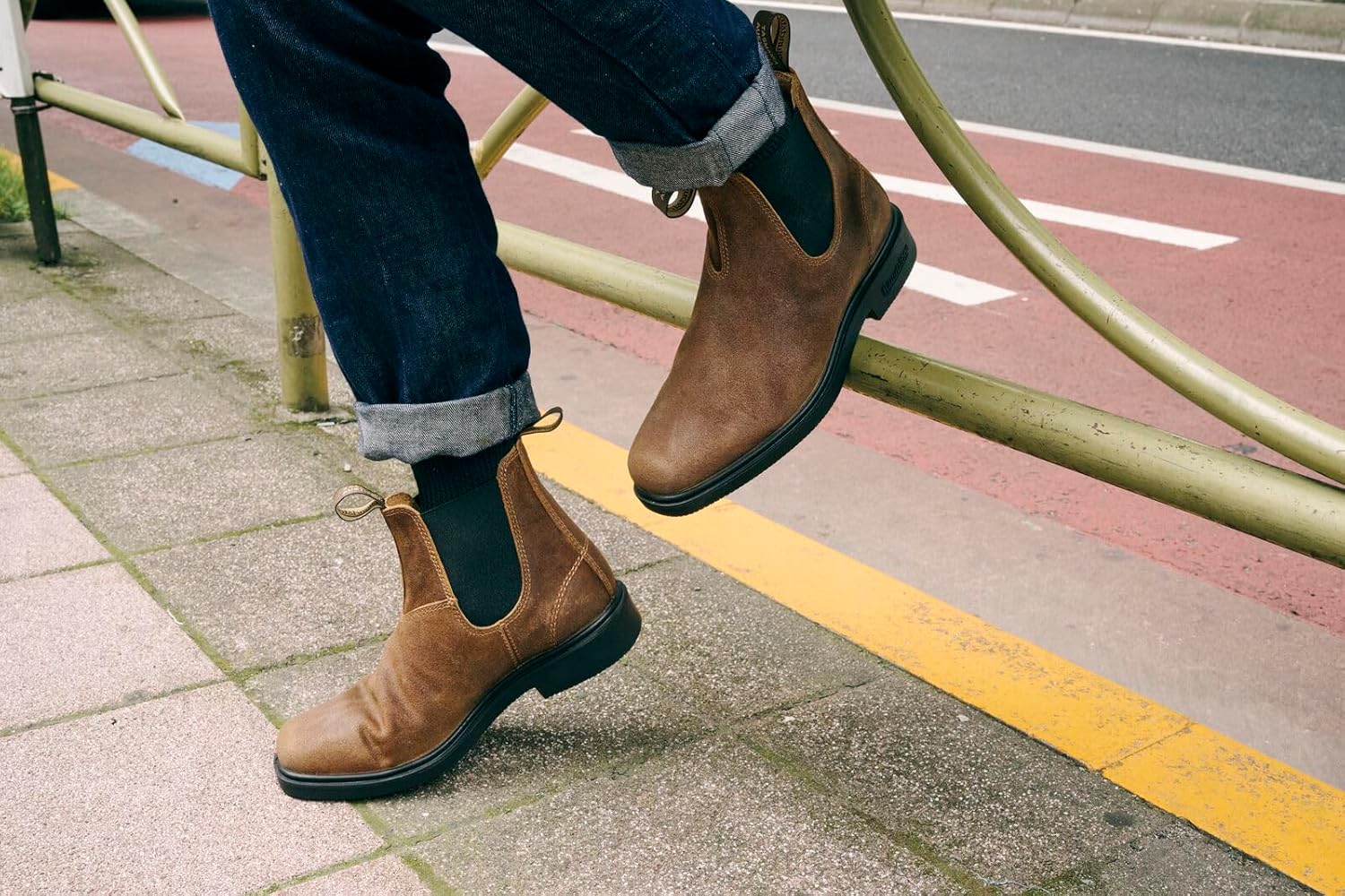 Унисекс-ботинки Blundstone Chelsea для повседневной носки, Tobacco Suede — фото 2