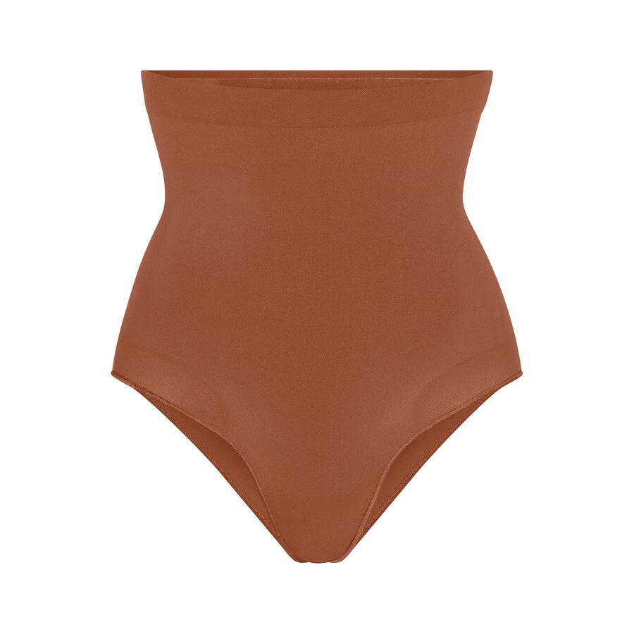 

Трусики с высокой талией SKIMS Seamless Sculpt, бронзовый