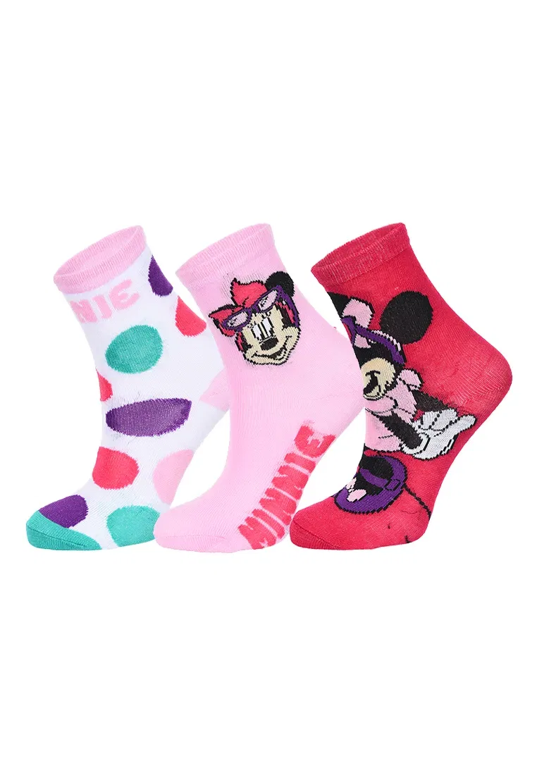 Носки детские, 6 пар, Disney Minnie Mouse, разноцветный — фото 3