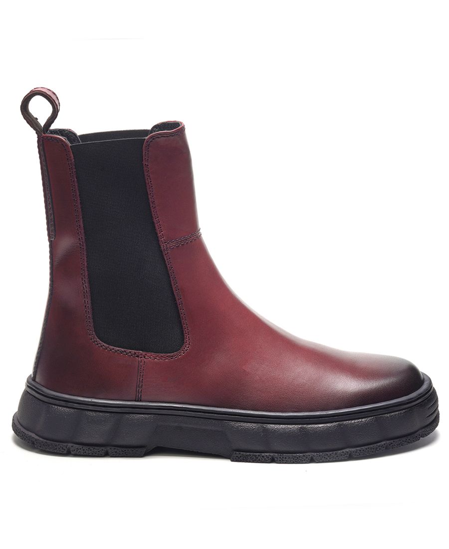 Мужские ботинки Startus Slip-On Chelsea Boots A Veer, Bordo Wine — фото 2