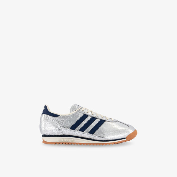 

Кеды Adidas низкие из металлизированной кожи, серебряный