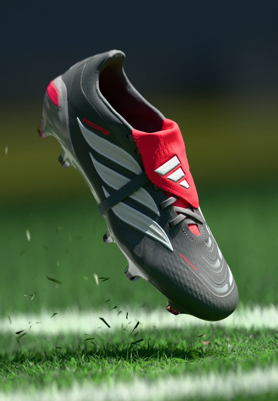 

Кроссовки Adidas Performance PREDATOR PRO FOLD OVER TONGUE FIRM GROUND, Iron Metallic/Metallic/Lucid Red/Metallic Grey
