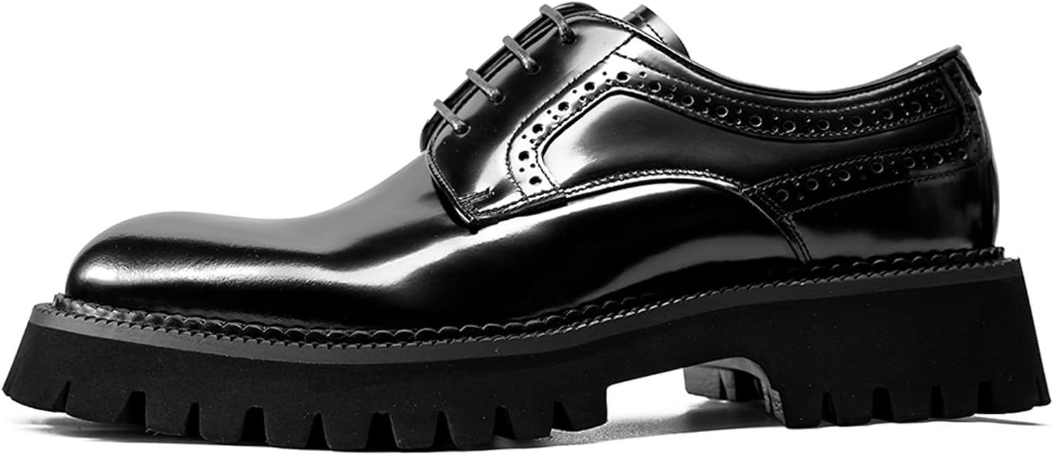 

Мужские дерби с простой носочной частью - повседневные и туфли из натуральной кожи с подошвой коммандо - подкладка из свиной кожи - стандартная посадка 573-A3 Windhana, черный