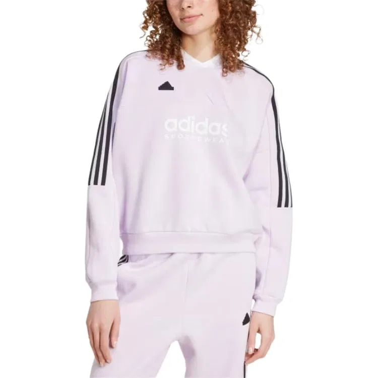 Свитшот женский с вырезом Adidas Ice Lavender