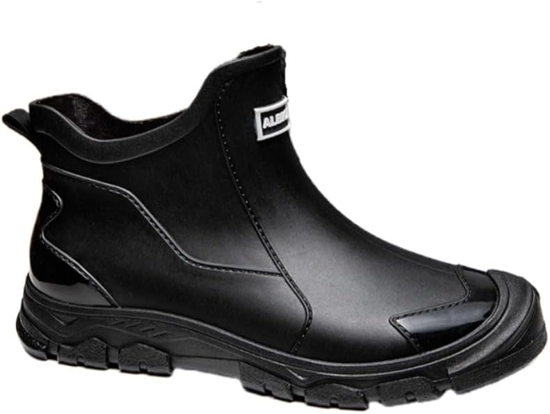 

Мужские водонепроницаемые резиновые ботинки, удобные, нескользящие, прочные для активного отдыха на улице Clolinde, черный