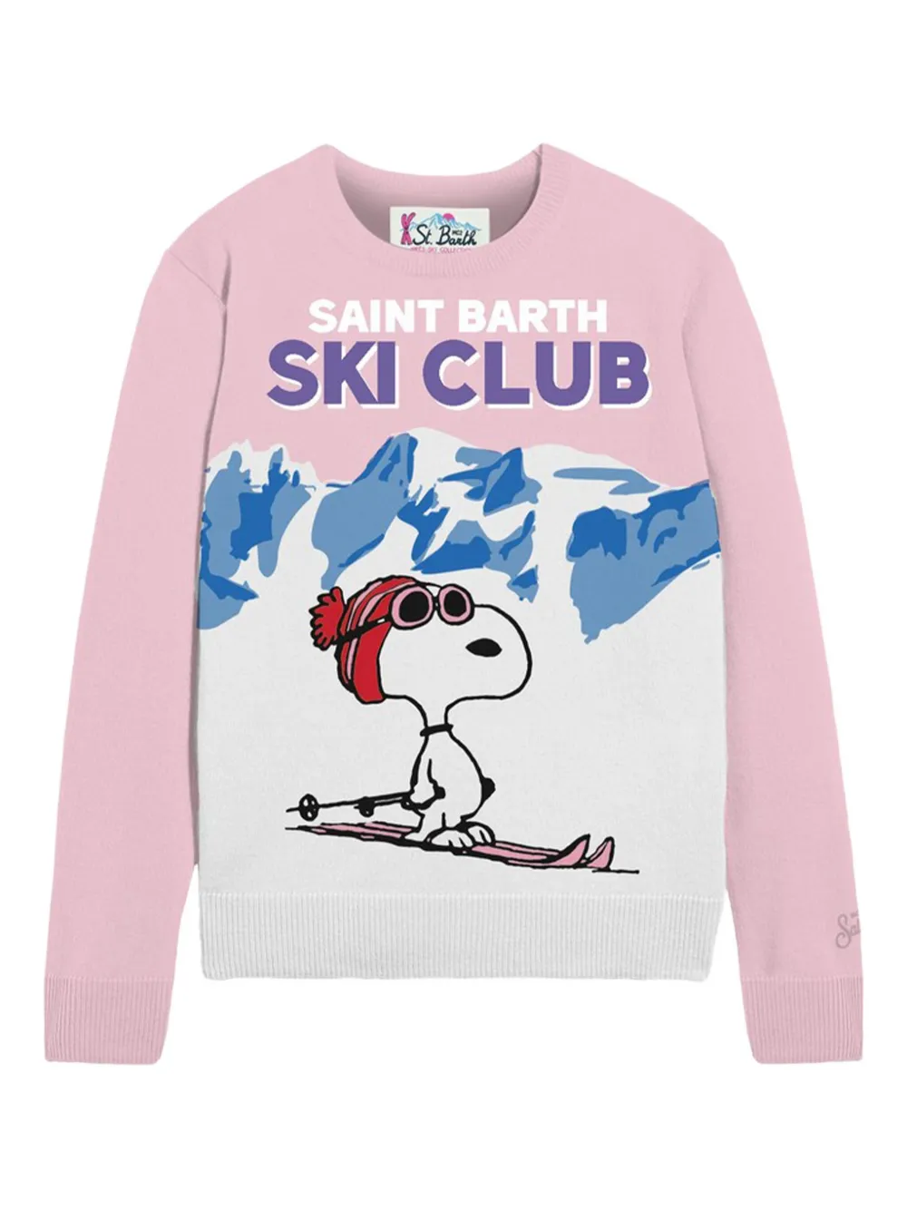 

Свитер с мотивом "Новая королева Снупи" Mc2 Saint Barth, розовый