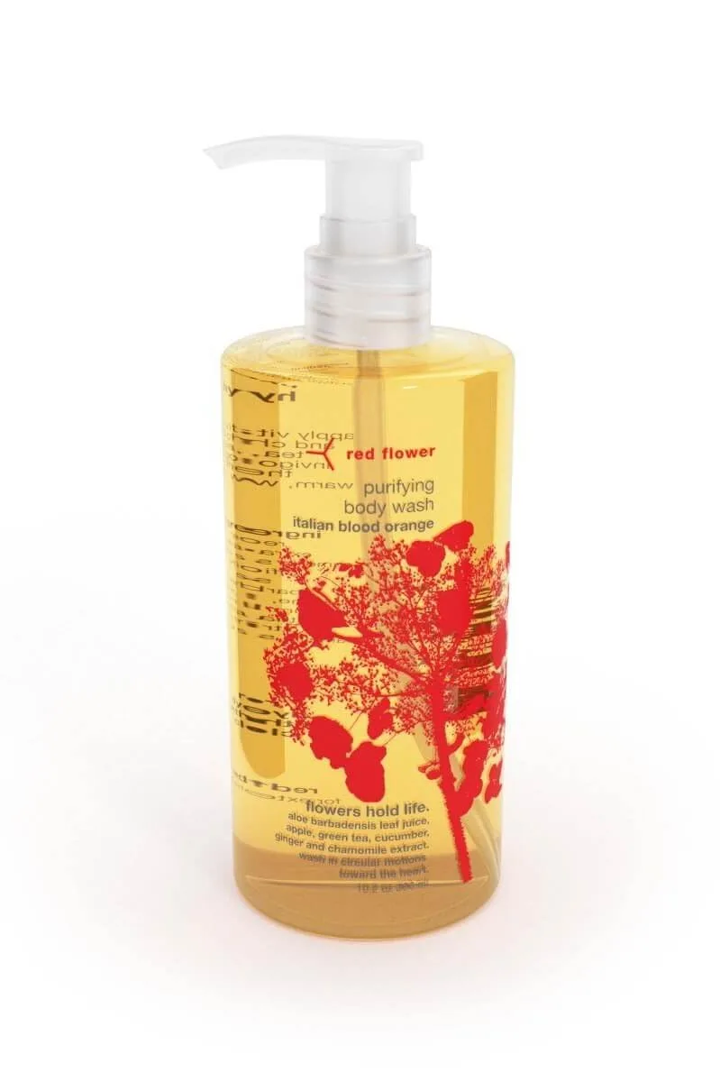 Набор для ухода за телом Red Flower Italian Blood Orange: очищающий гель для душа и смягчающий лосьон для увлажненной, гладкой и напитанной кожи., Orange — фото 3