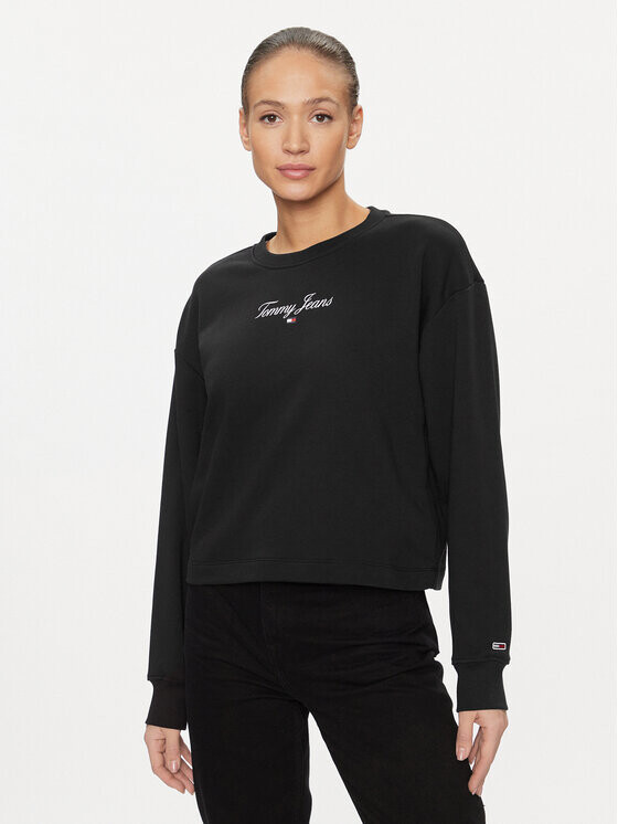 

Толстовка свободного кроя Tommy Jeans, черный